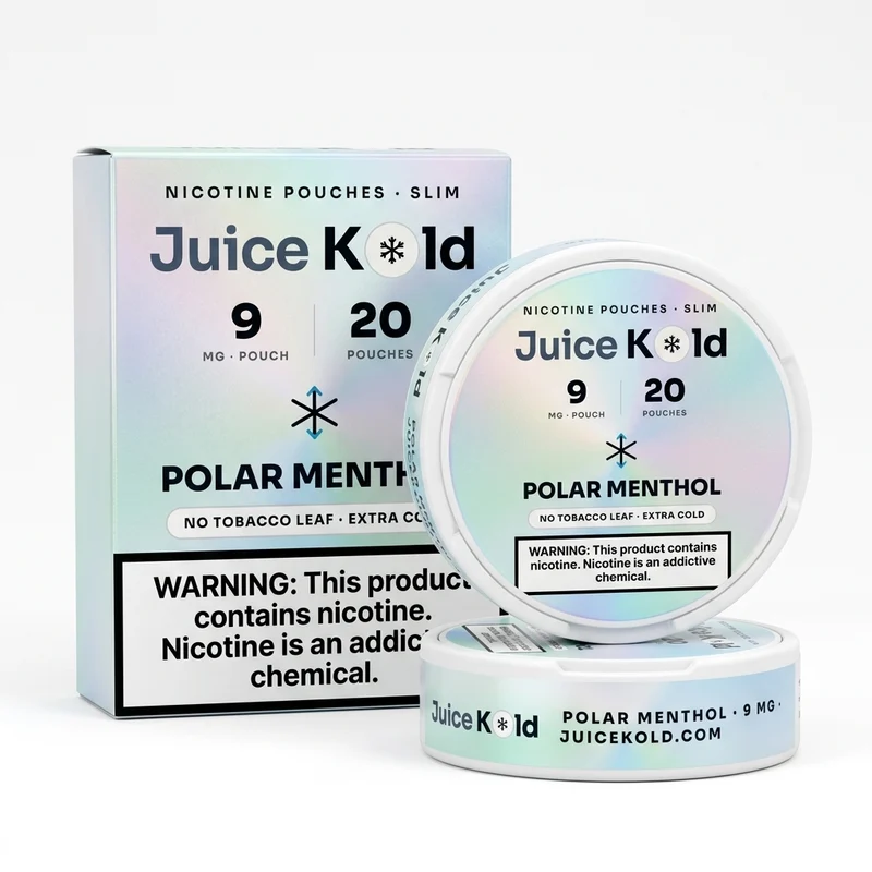 Polar Menthol nicotine pouches — JuiceKold can