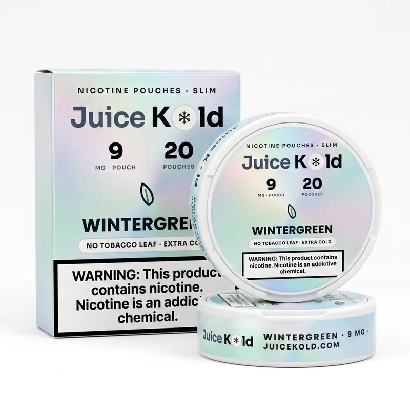Wintergreen nicotine pouches — JuiceKold can