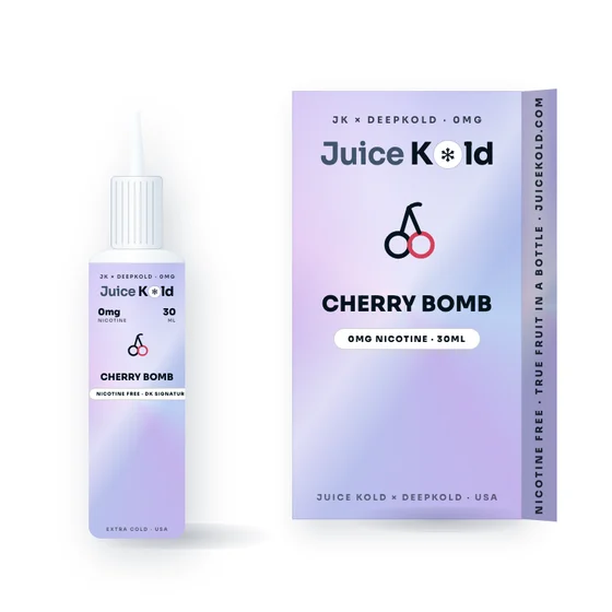 Cherry Bomb Nicotine-Free Vape Juice (30ml) — JuiceKold 30ml bottle