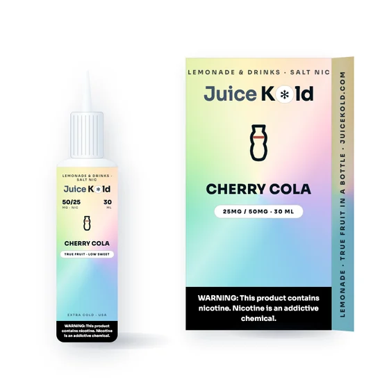 Cherry Cola Salt Nic Vape Juice (30ml) — JuiceKold 30ml bottle
