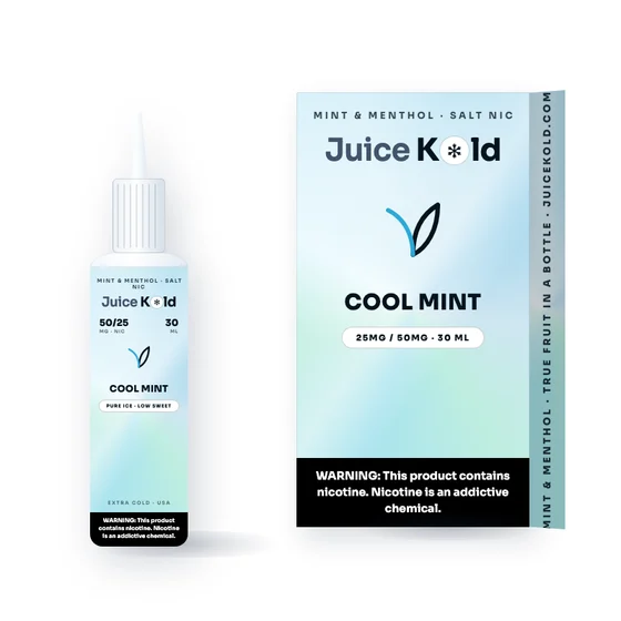 Cool Mint Salt Nic Vape Juice (30ml) — JuiceKold 30ml bottle