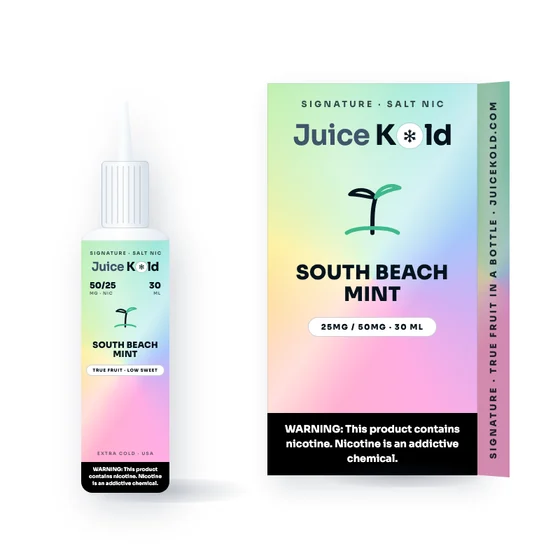 South Beach Mint Salt Nic Vape Juice (30ml) — JuiceKold 30ml bottle
