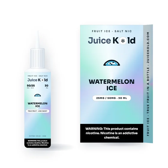Watermelon Ice Salt Nic Vape Juice (30ml) — JuiceKold 30ml bottle